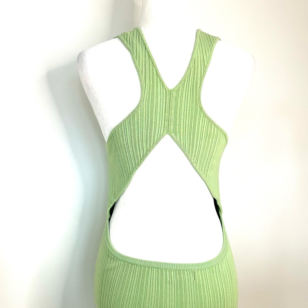 REVOLVE MIchael Costello Variegated Rib Bodycon Dress in Mint Green - Picture 8 of 13